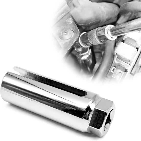 ZEPARO Oxygen Sensor Socket 1/2” Drive x 7/8” (22mm), Oxygen Sensor Remover Tool with Side Cutout Wire Gate, O2 Removal and Installation Sensor Socket