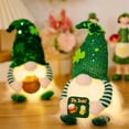 thumbnail image 3 of St. Patricks Day Gnome- Plush Irish Gnome Green Faceless Doll Scandinavian Tomte for St Patricks Day Decorations, 3 of 5