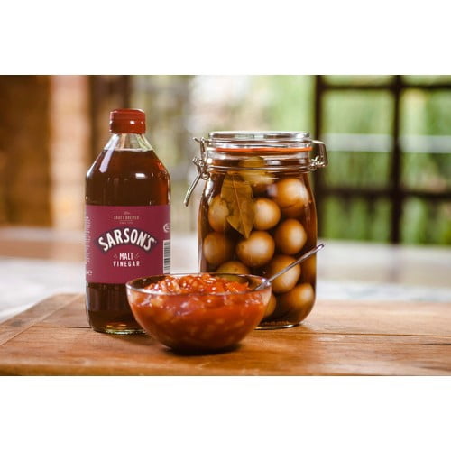 Sarson's Original Malt Vinegar 568ml, British Import (Pack of 2)