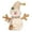 A, variant on 1pc Christmas Winter Snowman Indoor Decorations,Handmade White and Gold Snowman Figurines Christmas Tree Ornaments for Xmas Party Festival Home Indoor Table Gift  A