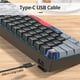 thumbnail image 3 of Teclado Mecánico para Juegos Ussixchare 65% con 68 Teclas y Switches Rojos, 3 of 7