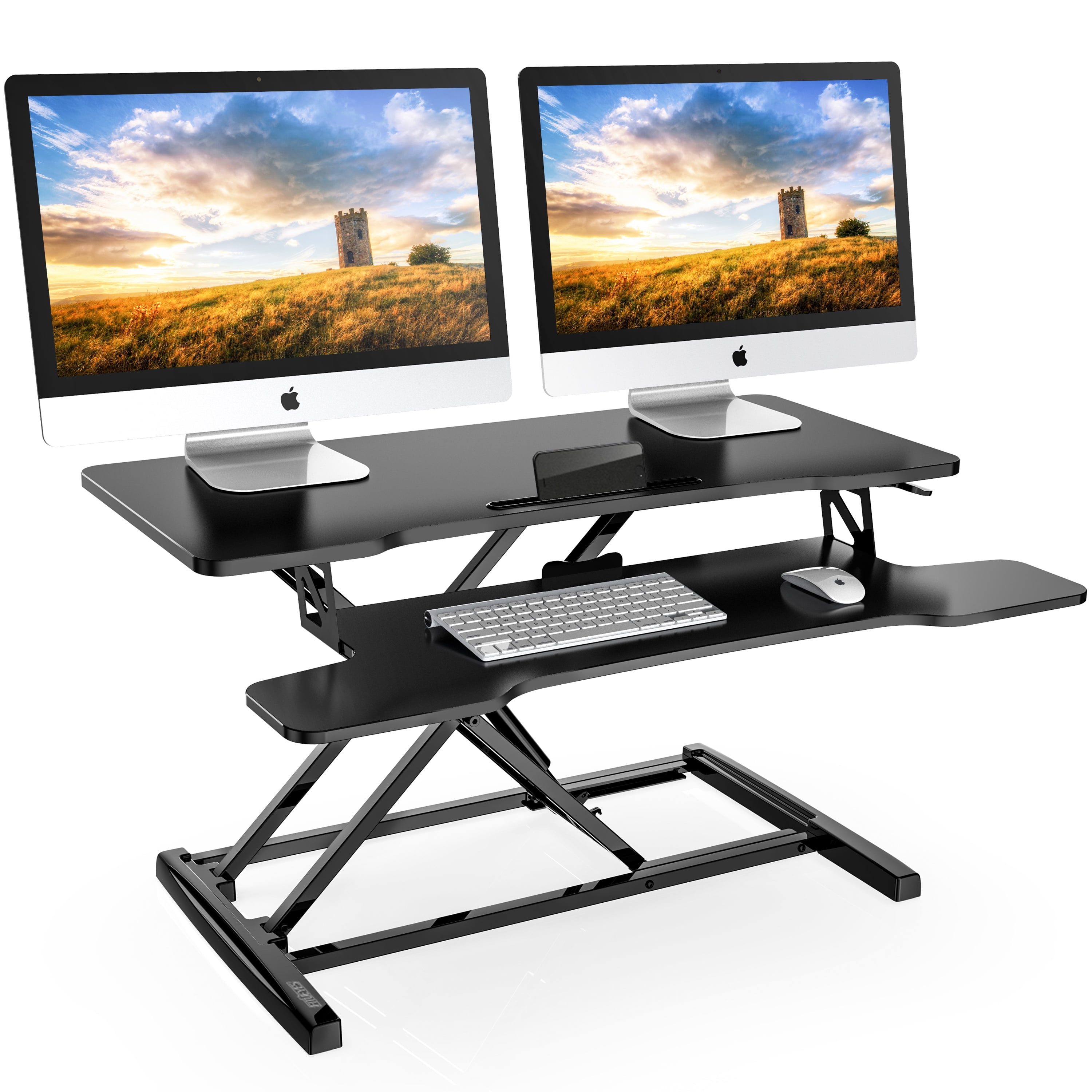 Costume Best Sit Stand Desk Converter For Home Office for Small Room
