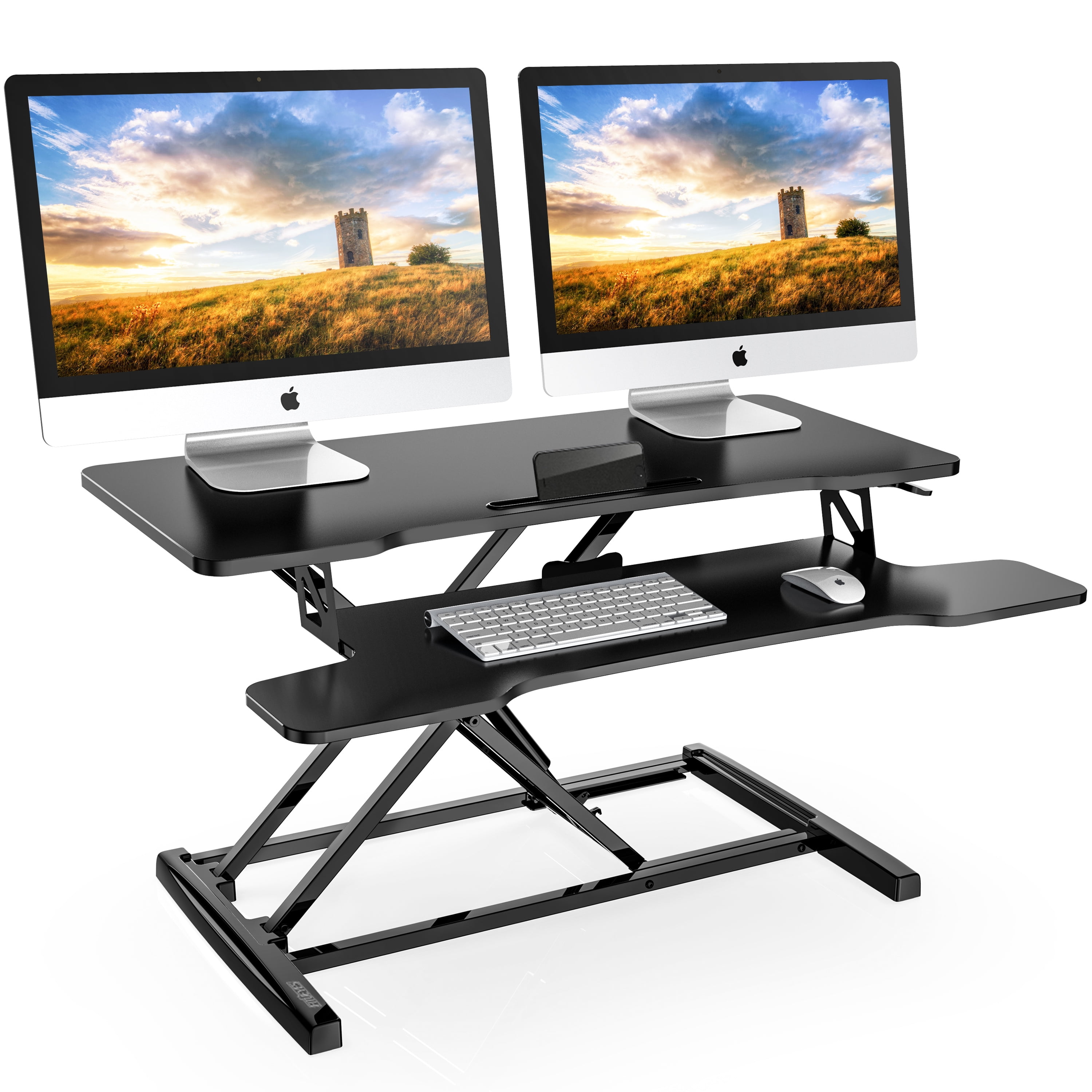 FITUEYES 32 Inch Standing Desk Stand Up Desk Sit To Stand Height 