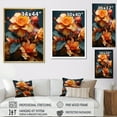 thumbnail image 4 of Designart "Foliage Flowers In Tropical Mixed Media" Plants Floater Framed Canvas Art Print, 4 of 5