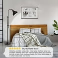 thumbnail image 6 of Industrial Floor Lamp Adjustable, Rustic Farmhouse Reading Lamp in Aged Black Finish, Modern Standing Lamp with Remote Control Metal Shade for Living Room Bedroom Study Room Office Hotel, 6 of 8