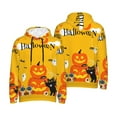 thumbnail image 6 of Bingfone Happy Halloween1 Men's Drawstring Hoodie Long Sleeve Pocket Sweatshirts-Medium, 6 of 6