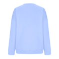 thumbnail image 3 of Resicozy Crewneck Sweatshirt for Women Fall Oversized Sweatshirt Vintage Solid Color Pullover Loose Fit Cute Y2K Hoodies Light Blue M, 3 of 5