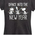 thumbnail image 3 of Peanuts - Dance Into The New Year - Women's Short Sleeve Graphic T-Shirt, 3 of 6