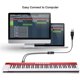thumbnail image 2 of Tholdsy Accesorios de edición de música Adaptador de interfaz USB a 2 MIDI Convertidor de cable Adaptador de sintetizador de teclado de Cables de audio/vídeo, 2 of 6