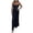 Black, variant on Women’S Bandeau Strapless Flowy Wide Leg Jumpsuit, Front Keyhole Cut Out Shirred Waist Full Length Party Jumpsuit, Smooth Stretch Spandex Fabric, 1pc, Sizes S To XXXXXL