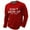 Red, variant on Men T Shirts Letter Printing Casual Loose Long Sleeve Tees Trendy Crew Neck Fall Basic Men's Shirts Black L