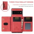 thumbnail image 2 of Dteck for Google Pixel 9 Pro XL Removable Wallet Cover Case, Shockproof PU Leather Wallet for Women Men with RFID Blocking Card Holder Slot Magnetic Closure Protective Phone Cover, Red, 2 of 9