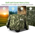 thumbnail image 5 of 10L0L Golf Cart Cover 4 Passenger for Yamaha EZGO Club Car, Universal 420D Waterproof Sunproof Dustproof Enclosure Rain Cover, Camouflage, 5 of 8