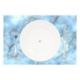 thumbnail image 2 of Ryvnso Placemats Set of 6 Blue Marble Dining Mats Heat-Resistant Non-Slip Washable Table Mat, 2 of 8