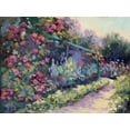 thumbnail image 2 of Weber, Mary Jean 24x19 White Modern Wood Framed Museum Art Print Titled - Monets Garden VI, 2 of 4