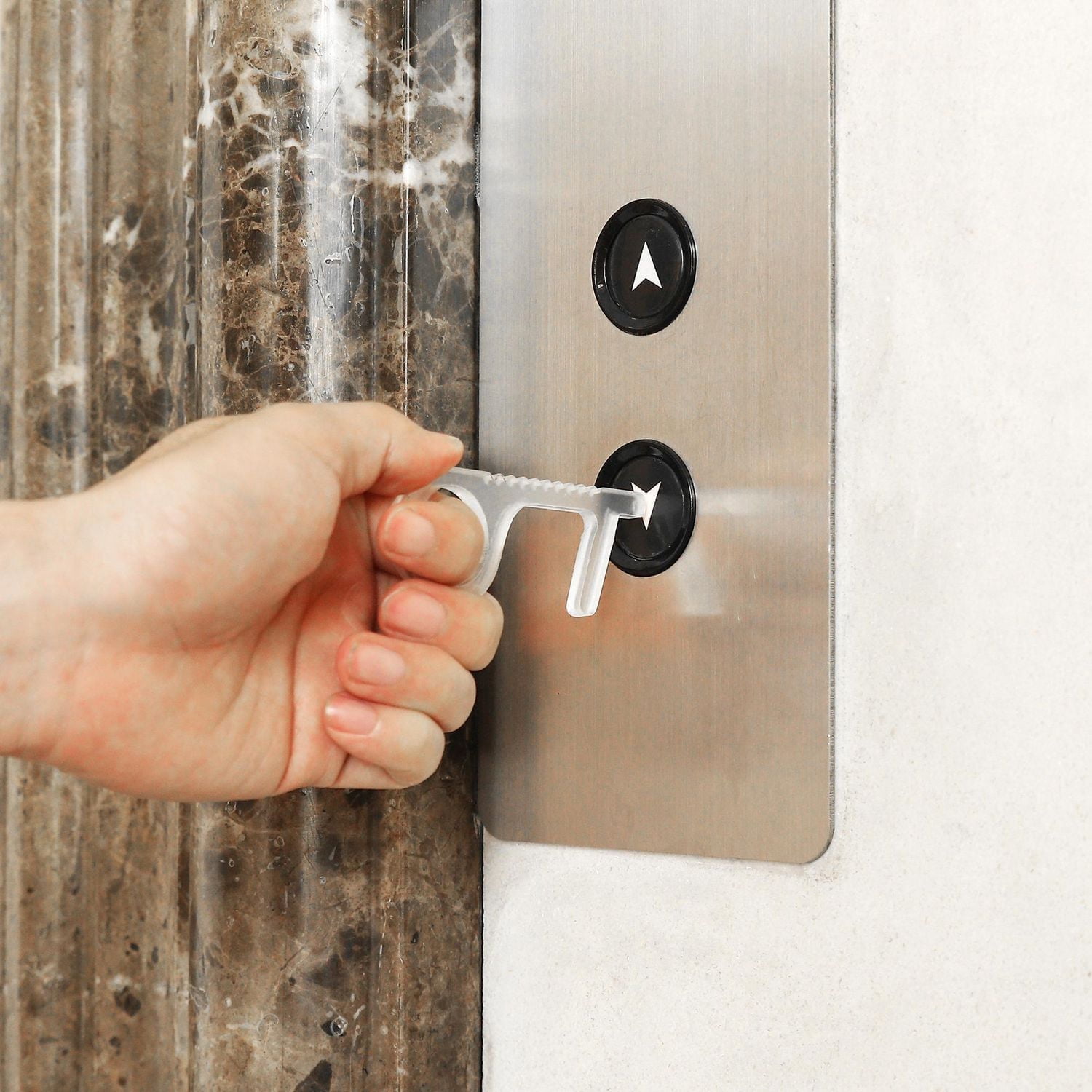 Outil d'ouverture de porte de clé sans contact, clé, stylet de porte-clés et protection et hygiène