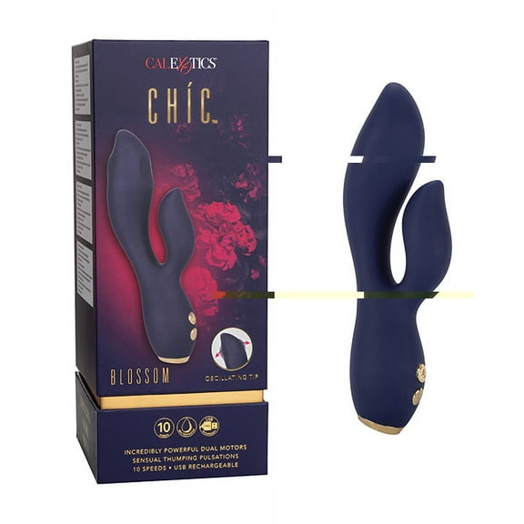 California Exotic Novelties Chic Blossom G-Spot Vibrator - Blue