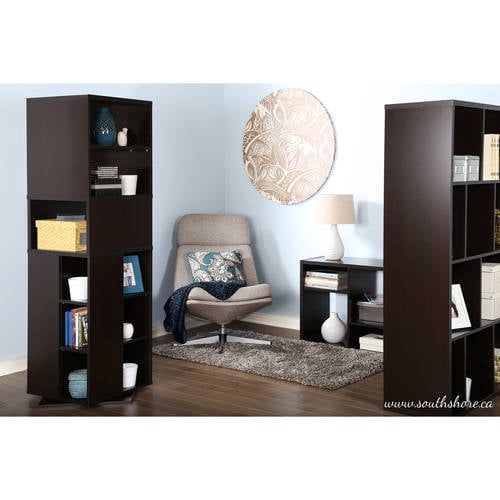 South Shore Reveal Shelving Unit with 8 Compartments, Multiple Finishes