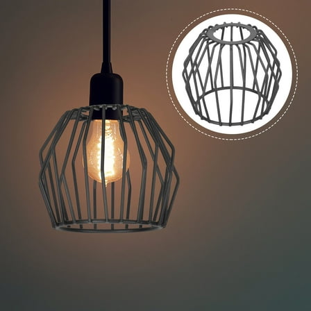 YUNLIGHTS Black Metal Pendant Lampshade - Decorative and Sturdy for Home Decor