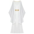 thumbnail image 6 of XUNZOO Women's Greek Beauty Roman Queen Toga Dress Ancient Grecian Empress Maxi Gown White L, 6 of 6