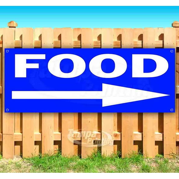 Food 13 oz Vinyl Banner With Metal Grommets