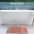 thumbnail image 5 of PAMINGONO Bath Mats For Bathroom Pink Polyester Fiber Nonslip Absorbent Rectangular Plush Microfiber 80X50X3CM 1Pack, 5 of 8