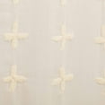 thumbnail image 7 of Farmhouse Valance Willow Creme Tab Top Sheer Embroidered Window Curtain TCC Brands, 7 of 7