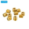 thumbnail image 3 of Unique Bargains Laiton Fileté Réparation Insert Écrou, 10 Pcs M8x1.25 à M4x0.7 Manchon Fileté Réducteur Vis Réducteur 8mm, 3 of 7