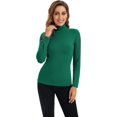 thumbnail image 4 of HSHDLDF Hauts à Manches Longues pour Femmes Col Roulé Doux Extensible Ajusté Couche de Base, 4 of 7