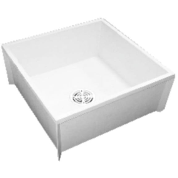 Proflo PFMB2424S 24" X 24" Floor Mounted Mop Service Sink - White