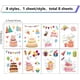 thumbnail image 2 of 8 estilos de pegatinas de pared para tartas de feliz cumpleaños, pegatinas de vinilo autoadhesivas impermeables para ventanas de PVC con globos, despegar y pegar, 2 of 9