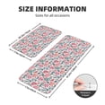 thumbnail image 2 of Bingfone 2 Pcs Kitchen Rugs and Mats,Cushioned Anti-Fatigue Floor Mat,PVC Non-Slip Kitchen Rug Set for Kitchen,Laundry Room,Sink 17"x47"+17"x29" - Flower Leaves, 2 of 6