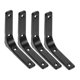 thumbnail image 5 of unbranded 4Ud Soportes De Estante En L De Inoxidable Negro Para Montaje En Pared Y Almacenamiento Resistente, 5 of 7