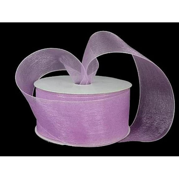 Orchid Organza Sheer Ribbon - 25 Yards - 1.5" (2 Pack)