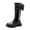 Black, variant on Splozh Toddler Girl Dress Boots Baby Cowboy Cowgirl Boots Infant Boots Toddler Boys Girls Round Toe Riding Mid Calf Boots All Seasons Back to School Shoes Black,US 12