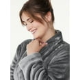 thumbnail image 4 of Joyspun Women's Plush Sleep Robe, Size S to 3X, 4 of 6