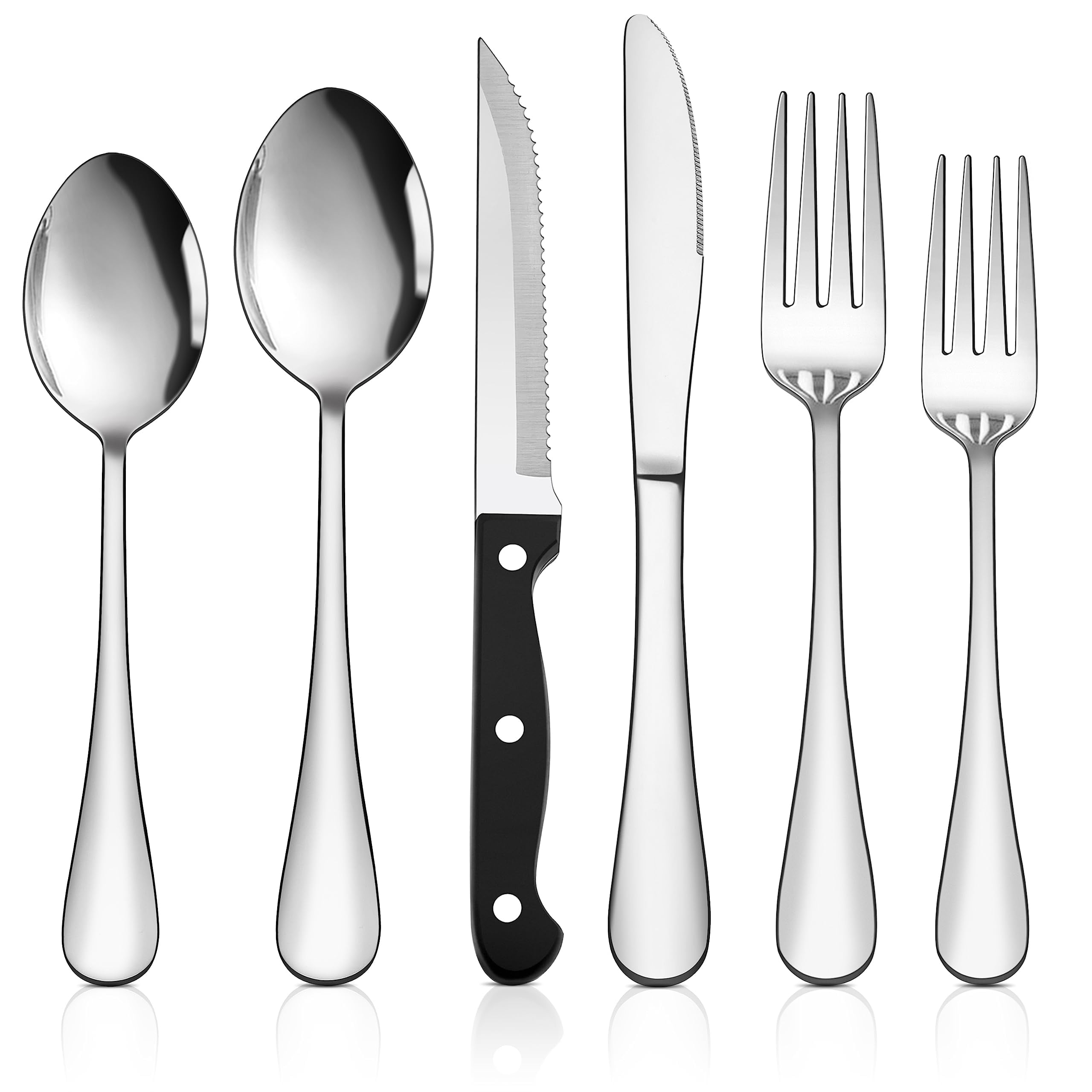 Hudson Essentials Set di posate in acciaio inox 18/10