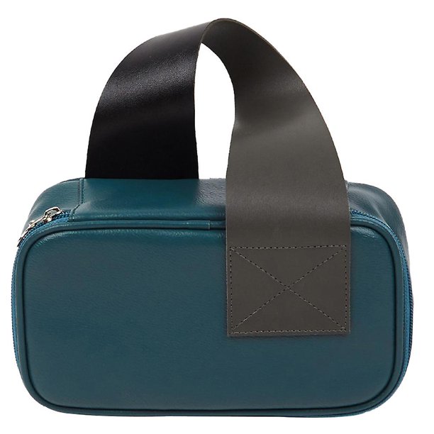 Bolsa de almacenamiento de cosméticos: bolsa de viaje con acabado para artículos de tocador con material de PVC y diseño de color sólido