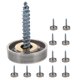 thumbnail image 1 of Houderco 12Ud Tapas Decorativas De Tornillos Para Espejo De Acero Inoxidable Color Plateado Reforzado, 1 of 8