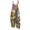 Multicolor, variant on Women's Floral Jumpsuit - Vintage Strappy Cotton Linen Overalls for Summer Casual & Boho Style ,Black,L