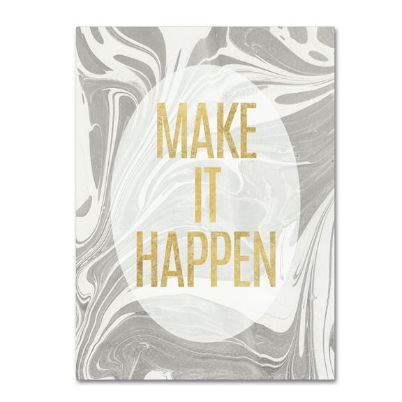 Trademark Fine Art 'Let's Go for the Gold I' Canvas Art by Wild Apple Portfolio