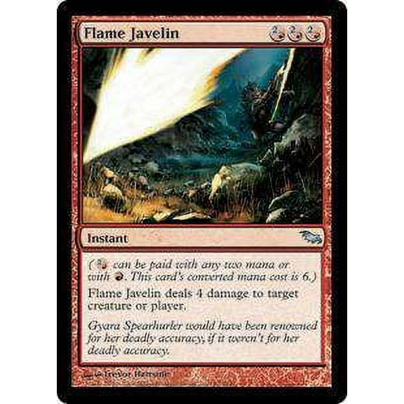 MtG Shadowmoor Uncommon Flame Javelin (Foil) #92
