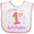 thumbnail image 3 of Inktastic It's My First Birthday Boys or Girls Baby Bib, 3 of 4