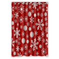 thumbnail image 1 of Cortina de ducha ABPHQTO Navidad Copos de Nieve Puntos 120x180 cm, 1 of 1