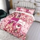 thumbnail image 3 of Oso de Fresa Lotso Conjunto de sábanas temático, trío de piezas, cómodo y amigable con la piel, diseño único, regalo de decoración para el hogar para familiares, amigos y fans,140cm *210cm, 3 of 6