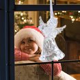 thumbnail image 5 of HongHeng 1Pc Xmas themed Christmas Tree Decorations Hanging Christmas Decorations Hand Blown Art Ornaments with Ropes for Christmas Xmas Party Decorations (Chirstmas Style), 5 of 6