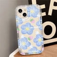 thumbnail image 3 of Airbags-funda cuadrada de flores para iPhone, carcasa trasera suave para modelos 12, 11, 12, 13, 14 Pro Max, XR, X, XS, 6S, 7, 8 Plus, SE 2022, 2020, 3 of 4