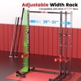 thumbnail image 3 of FLYBIRD Adjustable Squat Rack with Pull-Up Bar, Multi-Functional Power Rack for 6FT/7FT Barbells, 3 of 7