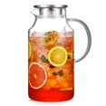 thumbnail image 1 of Jarra de vidrio Snuvid de borosilicato de 3,8 L con tapa y pico vertedor, 1 of 7