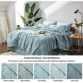 thumbnail image 3 of Cozy Comfort Light Blue Queen Comforter Set - 7 Pieces Bedding Set with Comforters, Sheets, Pillowcases & Shams, 3 of 9